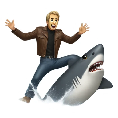 Fonzie jumping the shark sticker