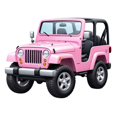 Light Pink Jeep sticker