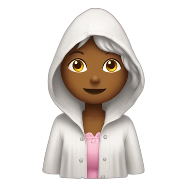 Chat avec un peignoir sticker