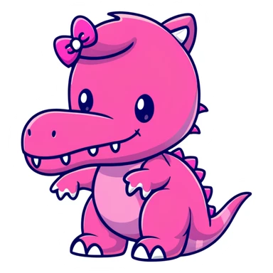 Hello Kitty Dinos  sticker