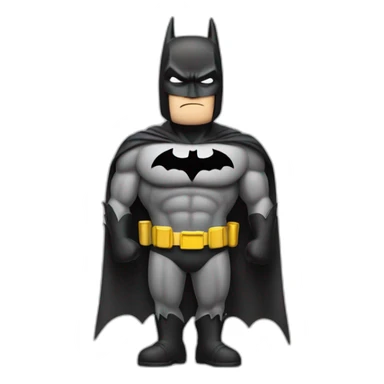 batman shrugging shoulders in confusion sticker