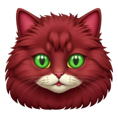 бордовый кот sticker