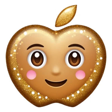 glitter cheap brown sticker