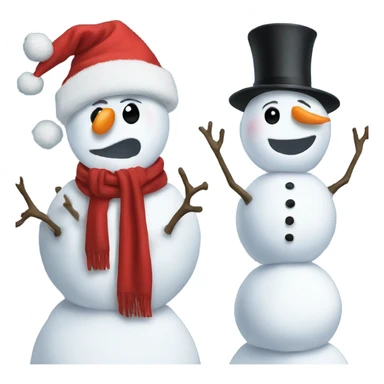 Trump as snowman sticker