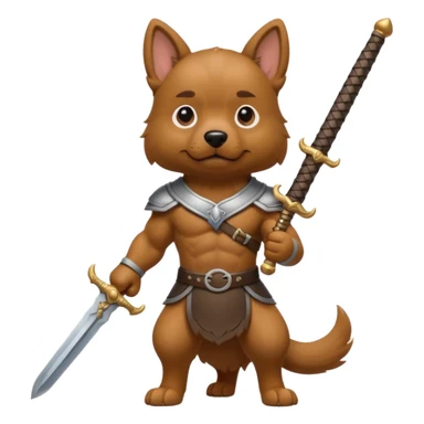 собака з мечем sticker