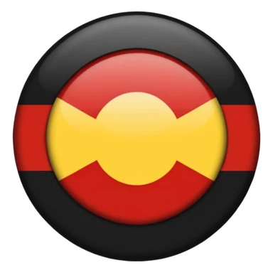 Aboriginal Australians flag without the British symbols sticker