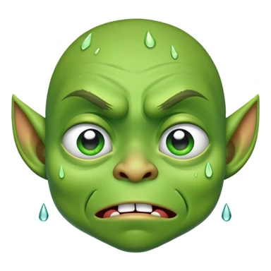 Crying goblin for Clash Royale sticker