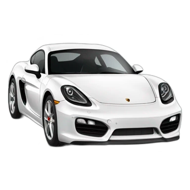 white porsche cayman s 981 sticker
