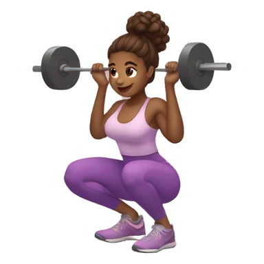 Girls doing squat at gym sticker