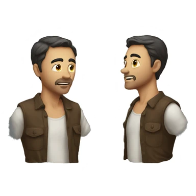 man understanding the pleasurable jawn  sticker