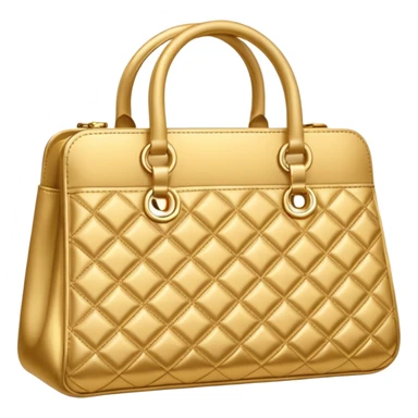 golden fashion bag sticker