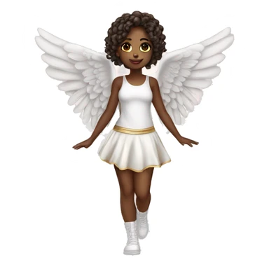 cute girl angel com fashion gold na mão  sticker