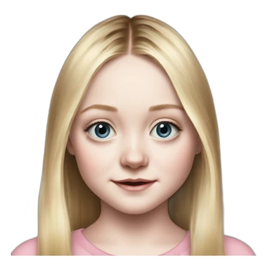 child dakota fanning sticker
