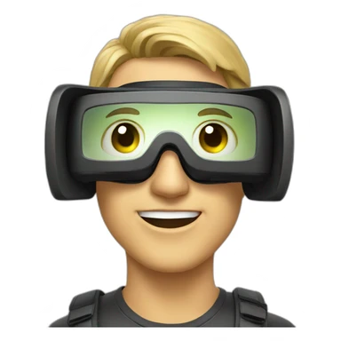 virtual reality glasses sticker
