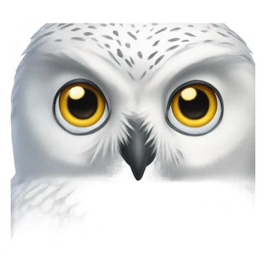 Female snowy owl  sticker