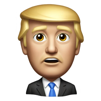 photorealistic Donald trump sticker