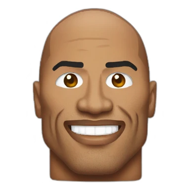 8 bit dwayne johnson sticker