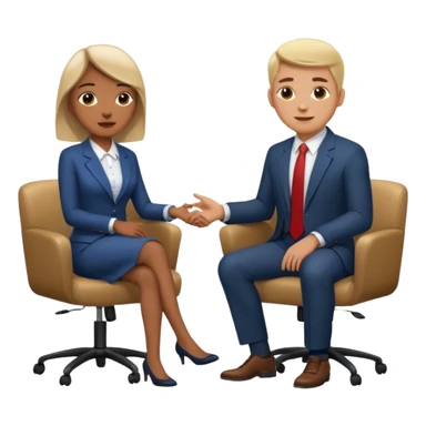 interview style sticker