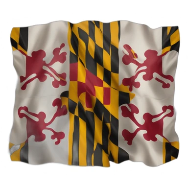 maryland flag sticker