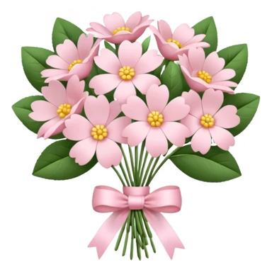 pale pink flower bouquet sticker
