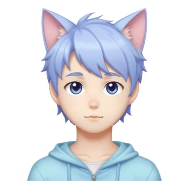 Cute Attractive Gorgeous Kawaii Pastel Anime Catboy sticker