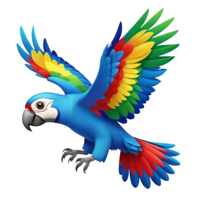 flying parrot sticker