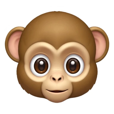 Cute monkey sticker