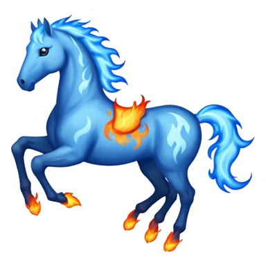 fire horse 2026 blue sticker