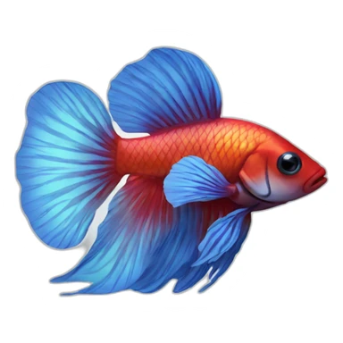 beta fish sticker