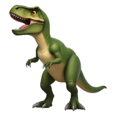 T-rex with halo sticker