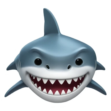 Shark with a top hair  sticker