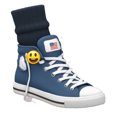 leg with sneakers on sticker