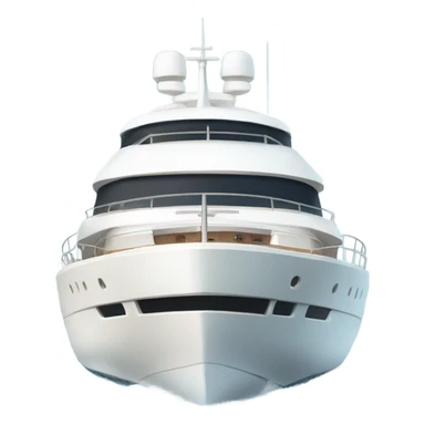 Big white yacht sticker