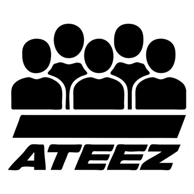 Ateez Kpop boy group sticker
