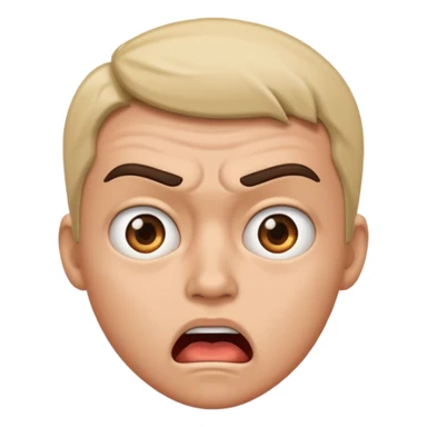 surprised and angry sticker