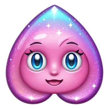 glitter pink game sticker