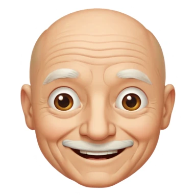 bald grandpa sticker