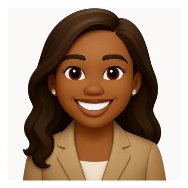 turn the second man in emoji style of the 1st image, match the facial features and match dressing style of the 2nd image, she is wearing suit sticker