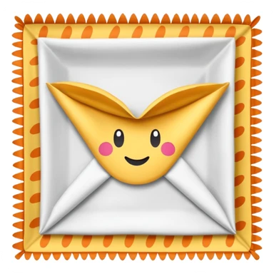 flapped patterned napkin sticker