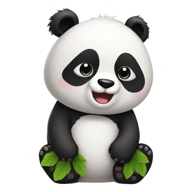 cute panda with Blackberry sticker