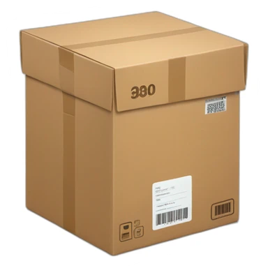 AMAZON BOX WITH UPC CODE sticker