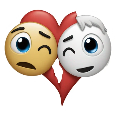 a divided heart 4  sticker