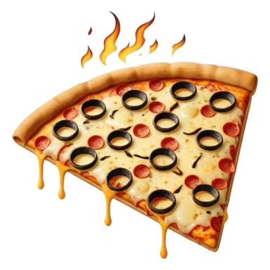 Destroyed pizza sticker