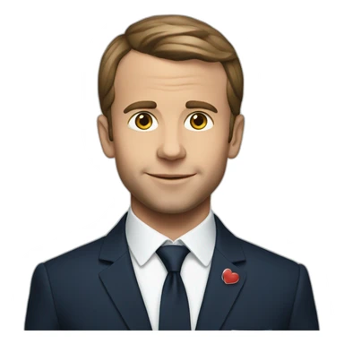 Macron love kids  sticker