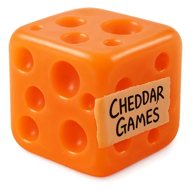 Make the clear, transparent orange block of cheddar cheese have even softer, more curved and rounded edges, and increase the glowing effect. Keep the Swiss-style holes, hyper-detailed retro 90's toy plastic texture, soft reflections, soft and squishy look, some cloudiness, not shiny, hyper-realistic, highly detailed, and appealing. Keep the tape messily taped to the side with 'Cheddar Games' in messy Sharpie. No background, extremely high quality. The style should reflect a hyper-realistic, retro 90's toy plastic look with soft reflections and a squishy appearance. sticker