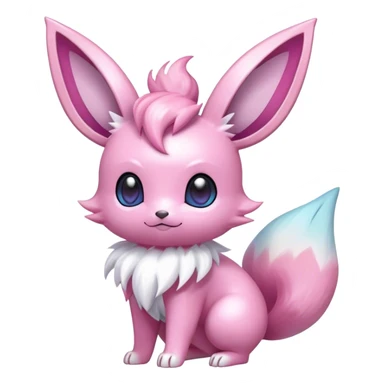Shiny-Eeveelution-Cute-Fakemon-Fairy-Pokémon-fusion full body sticker