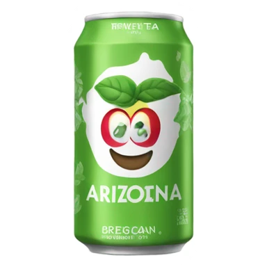 Arizona beverage green tea big can sticker
