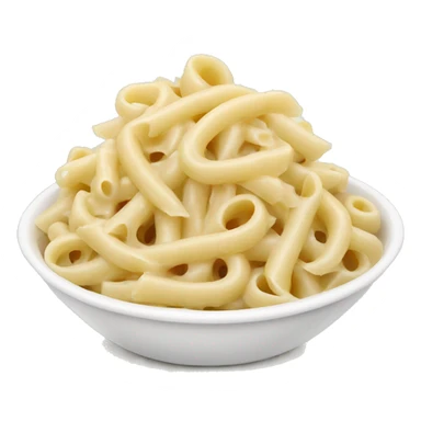 alfredo pasta in a white bowl sticker