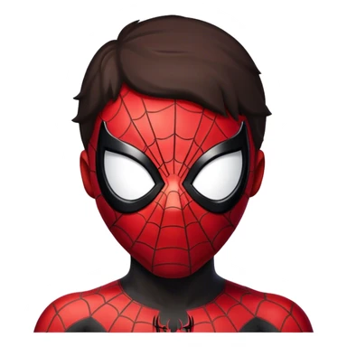 miles morales with spiderman mask 'Two Person " sticker