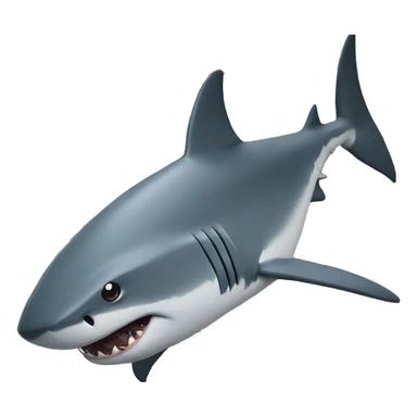 Shark reads the newspaper sticker